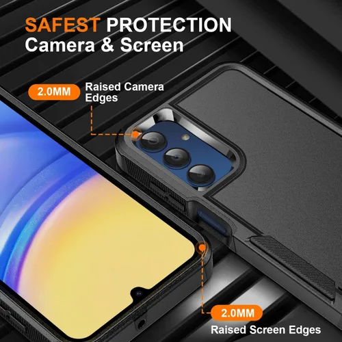 Miniatura 5 de Funda para teléfono Samsung Galaxy A15 5G, [protección contra caídas de grado militar de 15 pies]