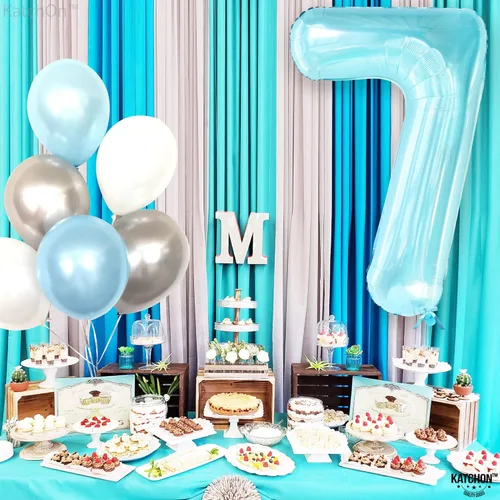 Miniatura 152 de KatchOn, Globo grande azul número 2 de 40 pulgadas Decoraciones de cumpleaños de Baby Shark para niño de 2 años Globo azul número 2 Globo