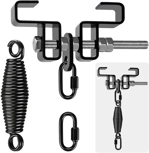 Dolibest Colgador de vigas de acero resistente, soporte para bolsa pesada, colgador de bolsa pesada I Beam para percha de saco de boxeo,