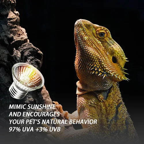 Miniatura 3 de Paquete de 2 bombillas UVA de 25W, lámpara de calor con luz para tortugas para reptiles y tanques de anfibios, terrarios y jaulas, se ajusta a