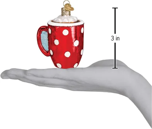 Miniatura 5 de Old World Christmas - Adorno de vidrio soplado de chocolate caliente para árbol de Navidad, decoración de vacaciones hecha a mano, colección