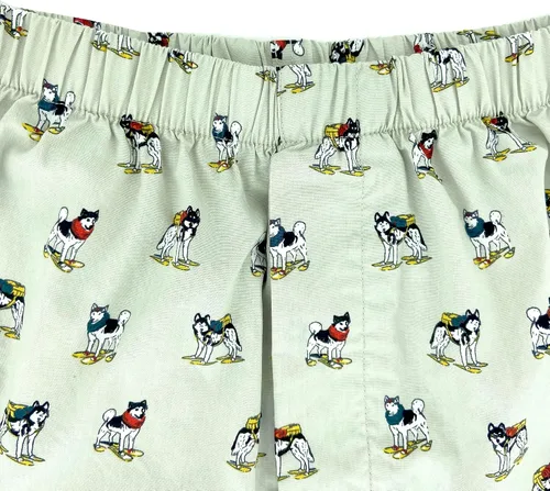 Miniatura 4 de Calzoncillos tipo bóxer de algodón con estampado novedoso y brillante para hombre