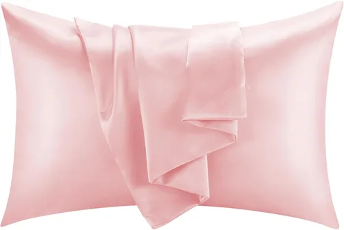 Miniatura 10 de Funda de almohada de satén para cabello y piel, fundas de almohada más suaves que la seda para cabello y piel, refrescante, sueño de belleza, fundas