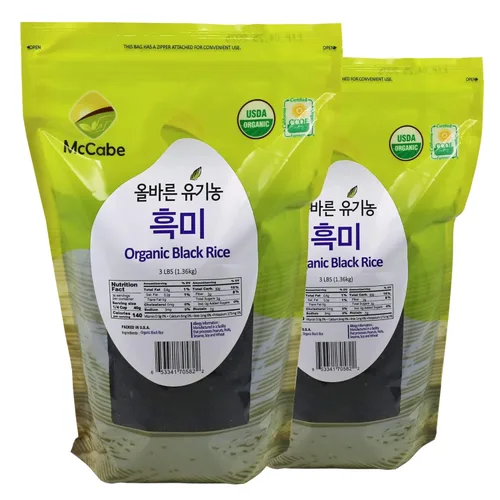 Miniatura 7 de McCabe Arroz dulce orgánico – Arroz pegajoso glutinoso Arroz orgánico sin gluten y sin OGM rico en fibras y minerales Certificado orgánico USDA