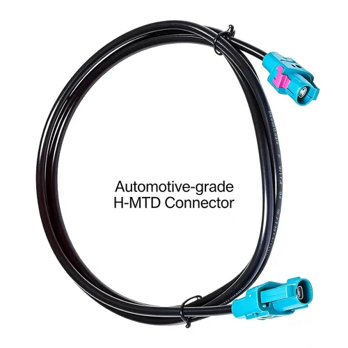 Miniatura 2 de H-MTD - Cable Ethernet doble hembra 10Gigabit E6K10A-1CAZ5-Z, 10 Gbps de grado industrial de doble extremo con carcasa, compatible con cable