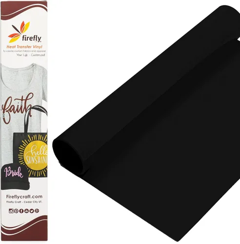 Miniatura 29 de Firefly Craft - Lámina de vinilo de transferencia de calor con purpurina turquesa HTV - Vinilo para transferencia térmica - Hojas de tela