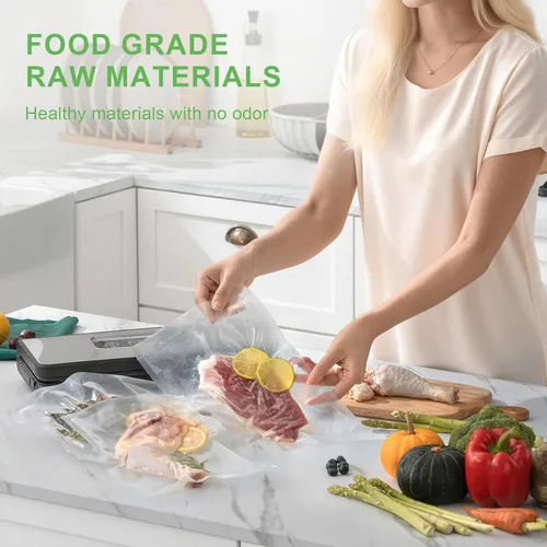 Miniatura 7 de Bolsas selladoras de 300 pintas de 8 x 12 pulgadas, sin BPA y resistentes, bolsa selladora al vacío de alimentos texturizada de grado comercial