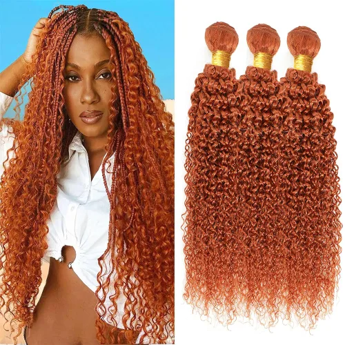 Miniatura 18 de Color 30 paquetes de cabello humano marrón onda del cuerpo paquetes 8 10 12 pulgadas brasileño virgen Remy extensiones de cabello humano doble trama