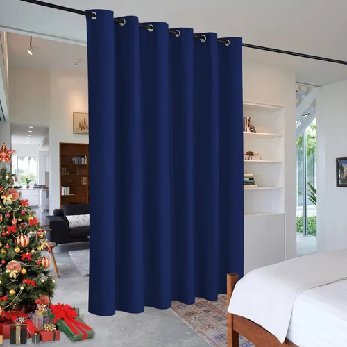Miniatura 53 de RYB HOME - Cortinas extra largas con bloqueo de luz, persianas opacas insonorizadas para privacidad para cine en casa, oficina, fondo de patio, sala