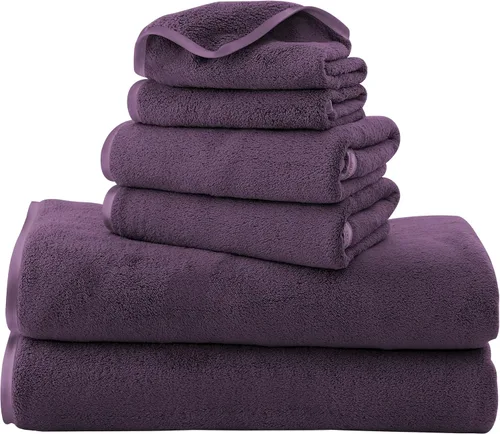 Miniatura 21 de TENSTARS Toallas de baño de seda con dobladillo para baño en liquidación - 27 x 55 pulgadas, ligeras, finas y de secado rápido, toalla absorbente