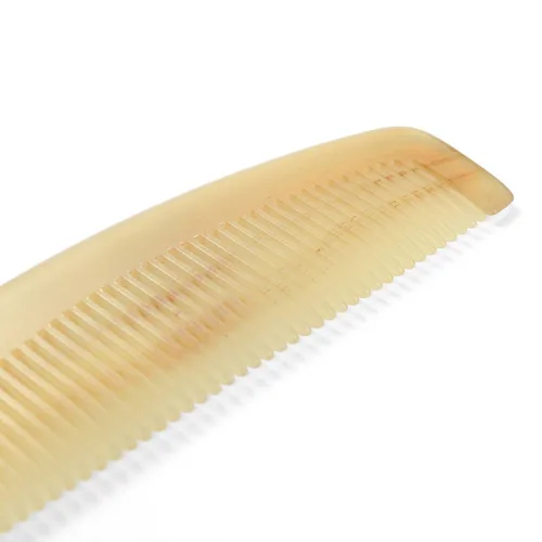 Miniatura 4 de Peine de cuerno de oveja natural antiestático 100% hecho a mano de primera calidad, peine de masaje profesional para desenredar (Mellowandfull)