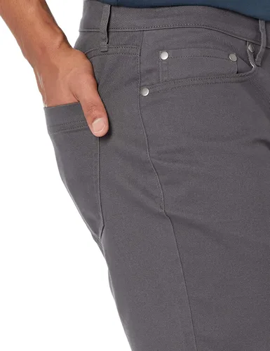 Miniatura 3 de Tienda Essentials Pantalón corto ajustado de 7 pulgadas con entrepierna elástica de 5 bolsillos para hombre
