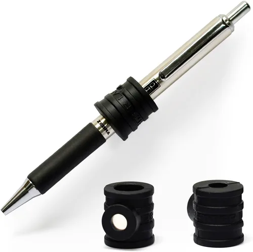 Stick-O Pen Soporte magnético para lápices, capacidad para la mayoría de bolígrafos, lápices y marcadores finos. Ideal para refrigeradores, tableros