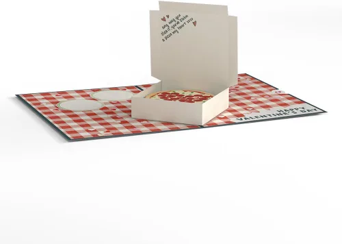 Miniatura 6 de Lovepop Tarjeta del día de San Valentín para ella, él – Tarjetas de felicitación románticas 3D – You've Stolen a Pizza my Heart – 5 x 7 pulgadas