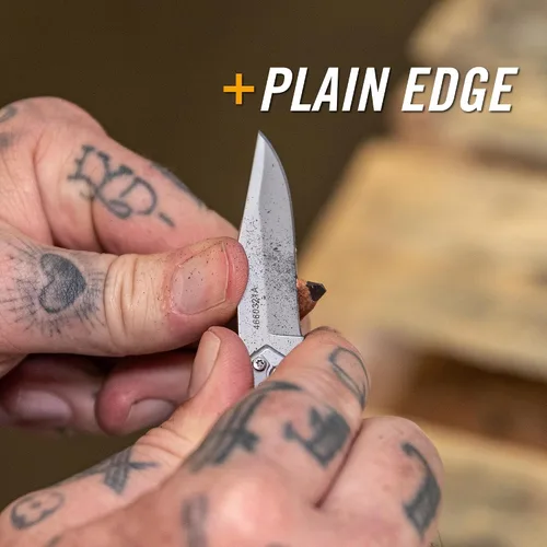 Miniatura 4 de Cuchillo de bolsillo Gerber Gear Paraframe Mini, cuchillo plegable pequeño de 5,6 cm de borde fino EDC con cierre de seguridad para uso diario