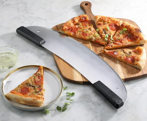 Miniatura 5 de New Star 50646 Cuchillo de pizza de acero inoxidable de grado comercial, estilo rockero, 20 pulgadas