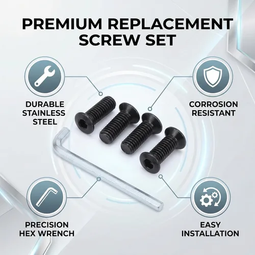 Miniatura 4 de VBESTLIFE E-Scooter Kit de herramientas de llave hexagonal, 4 piezas de tornillos de tubo de horquilla delantera para manillar E-Scooter con llave
