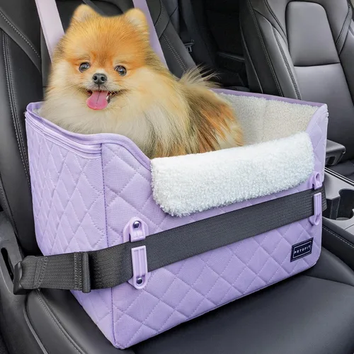 Miniatura 16 de PETSFIT Asientos de coche para perros pequeños – Hebillas de seguridad patentadas – Correa de seguridad – Asiento plegable elevador para perro