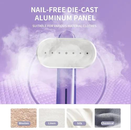 Miniatura 4 de Heapsion Vaporizador para ropa, vaporizador y plancha portátil 2 en 1 con autolimpieza, potente de 1200 W y calentamiento rápido de 30 segundos
