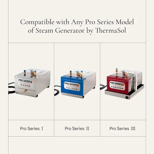 Miniatura 6 de Thermasol Kit de controlador MicroTouch y cabezal de vapor, kit de ducha de vapor compatible con generador de ducha de vapor Thermasol, control