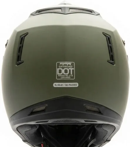 Miniatura 3 de MMG Casco todoterreno para motocicleta para adultos, DOT – MX ATV Dirt Bike Motocross UTV – con gafas Verde(Military Green)