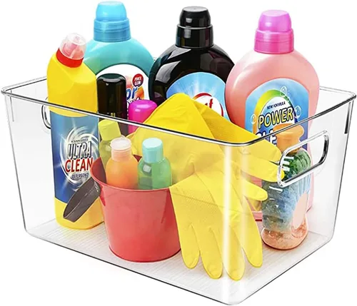 Miniatura 6 de Contenedores de almacenamiento de plástico transparente, perfectos para la organización de la cocina o la organización y almacenamiento