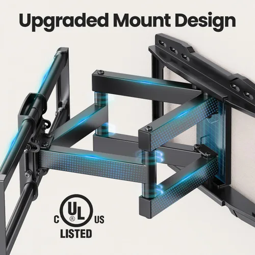 Miniatura 2 de Soporte de pared para TV de movimiento completo para soportes de TV de 37 a 86 pulgadas de hasta 132 libras y soporte de pared para TV