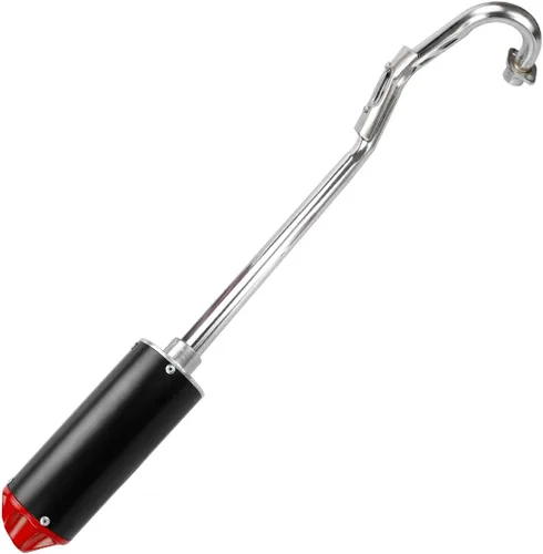 Miniatura 6 de FVRITO Kit de Ensamblaje de Tubo Silenciador de Escape para 70cc 90cc 110cc 125cc CRF50 XR50 SSR SR110 Roketa Taotao DB14 DB10 X-PRO DB-X20 SDG Rojo