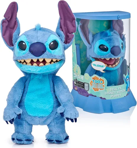 Miniatura 12 de Wow! Stuff Disney Angel Puppetronic de RealFX ¡Se ve, siente y suena real! Lilo & Stitch de Disney Más de 100 acciones y sonidos 18 pulgadas