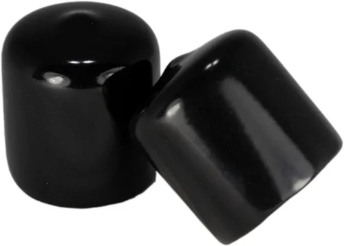 Miniatura 20 de Prescott Plastics Tapones de plástico flexibles de 1/2" (12.7 mm) de diámetro exterior, tapas redondas de tubo de metal negro, inserciones fuertes