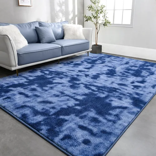 Miniatura 10 de TWINNIS - Alfombras grandes para sala de estar y dormitorio de 4 x 6 pies, alfombras de felpa de espuma de memoria súper suaves para interiores