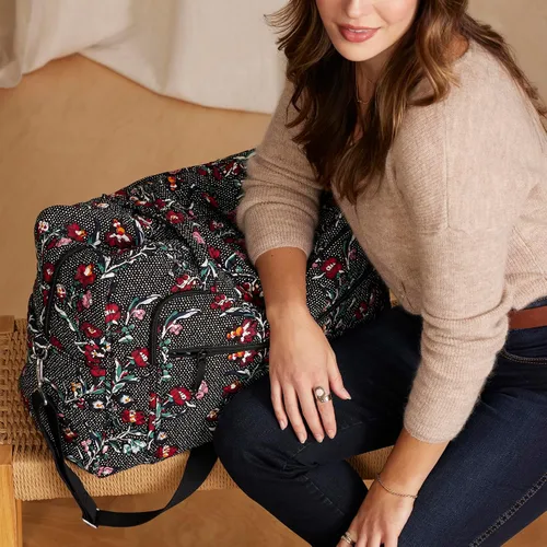 Miniatura 9 de Vera Bradley Bolsa de viaje Grand Weekender de algodón para mujer