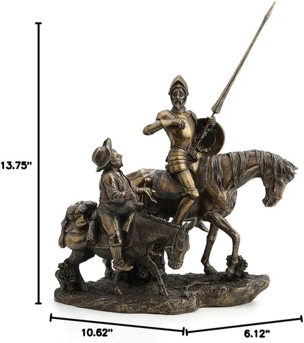 Miniatura 9 de Estatua de Don Quijote y Sancho Panza