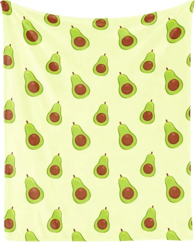Manta de aguacate – suave, mullida y cálida – Manta pequeña de 30 x 40 pulgadas para sofá, oficina, verde lindo regalo para niñas y niños