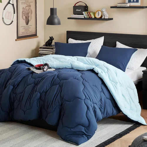 Miniatura 22 de Comfort Spaces Vixie Juego de Edredón Reversible - Cubierta Acolchada Geométrica Casual de Moda, Ropa de Cama Acogedora Alternativa de Plumón