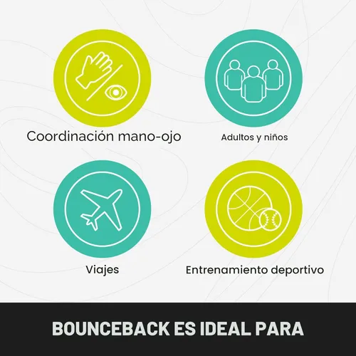 Miniatura 4 de Waboba Bola de Retorno Bounceback Negra y Azul Lunar, Bolas Hiper Rebote, Rebote Extremo y Diversión, Bola de Rebote Super Alto para Juegos Activos