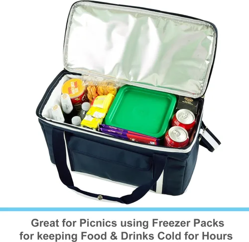 Miniatura 6 de California Berkeley Golden Bears - Enfriador de viaje para picnic con ruedas, capacidad para 64 latas, enfriador plegable a prueba de fugas