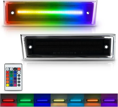 Miniatura 12 de Bestview Luces de posición laterales LED Compatibles con 1981-1991 Chevy C10 C20 C30 GMC C1500 C2500 Suburban Blazer Jimmy, lado del conductor