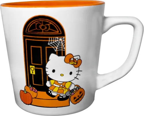 Miniatura 14 de Silver Buffalo Sanrio Hello Kitty - Taza de cerámica con lunares rojos y blancos, 20 onzas Hello Kitty lunares rojos y blancos
