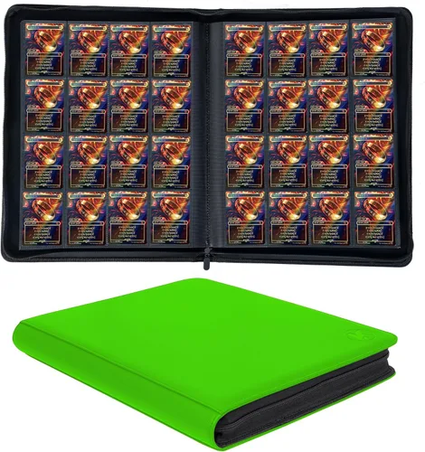 Miniatura 16 de Carpeta de más de 1000 bolsillos para tarjetas intercambiables, álbum de 16 bolsillos compatible con MTG, tarjetas deportivas y otras tarjetas Azul