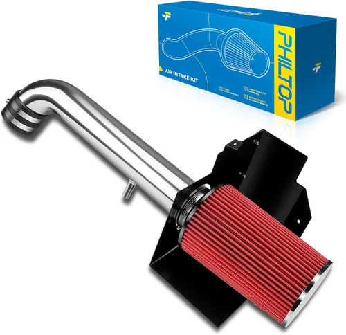 Miniatura 28 de PHILTOP Kit de entrada de aire frío de 3.7" Sistema compatible con Ford F250/F350/F450/F550 Super Duty 2003 2004 2005 2006 2007 V8 6.0L, Excursion