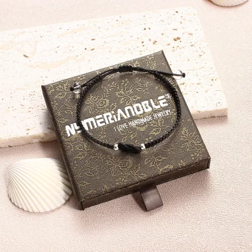 Miniatura 52 de Pulseras hechas a mano, pulseras para mujeres y hombres, pulsera ajustable con inicial, regalos de joyería para mamá, esposa, novia, ella, amigos