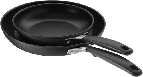 Miniatura 10 de OXO - Juego de sartenes antiadherentes de todos los días, mangos de silicona con agarre cómodo libres de BPA, aptos para lavavajillas y horno