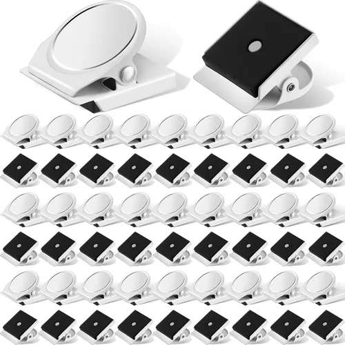 Miniatura 7 de Tenceur 54 clips magnéticos de metal resistentes para refrigerador, pizarra blanca, clip magnético para oficina, aula, maestros, armarios escolares