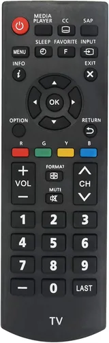 Nuevo N2QAYB000820 Reemplazo remoto para Panasonic Viera TV TC-L39EM60 TC-L50EM60 TC-P42X60 TH-39LRU6 TH-39LRU60 TH-42LRU6 TH-32LRU60 TH-42LRU60