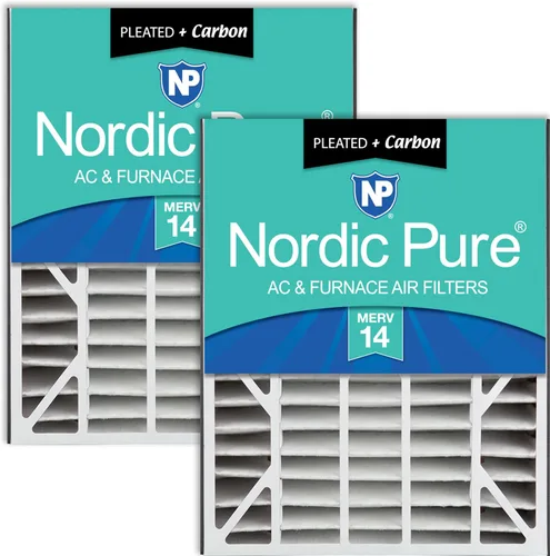 Miniatura 28 de Nordic Pure 20x25x5 (tamaño real: 19 3/4 x 24 1/4 x 4 7/8) Filtro de CA Air Bear MERV 13 Plus Carbon 4 Pack