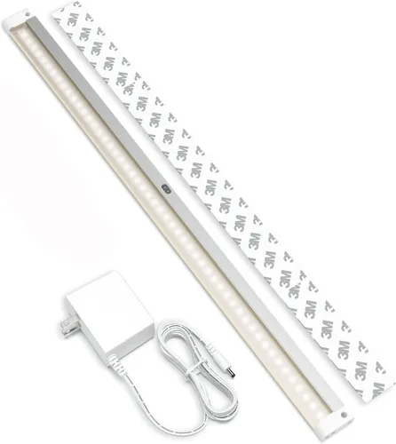 EShine Kit de iluminación LED activado por movimiento de mano para debajo del gabinete, regulable, paquete de 1, 20 pulgadas - Control de atenuación