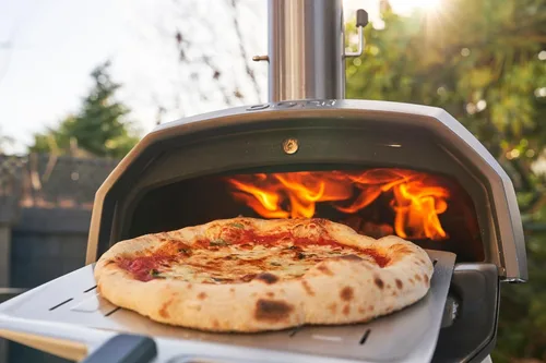 Miniatura 5 de Ooni Karu 2 Horno de Pizza al Aire Libre Multi-Combustible - Horno de Pizza al Aire Libre de Madera y Gas con Piedra para Pizza y Termómetro