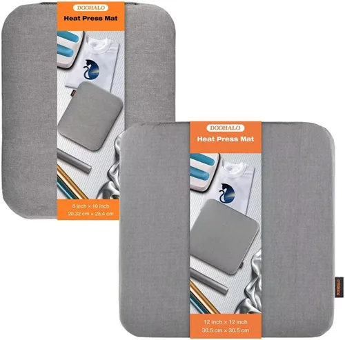 Miniatura 12 de DOOHALO Alfombrilla de prensa de calor compatible con Cricut Easy Press Craft - Alfombrilla para planchar para máquina de prensa de calor