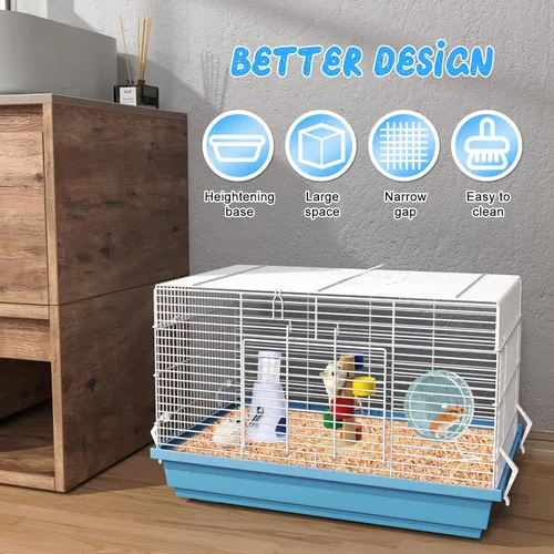 Miniatura 2 de Jaula para hámsters para hámsters, jerbos, ratones, ratas, conejillos de indias pequeños y otros animales pequeños.